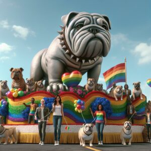 Bulldog Pride Parade Float