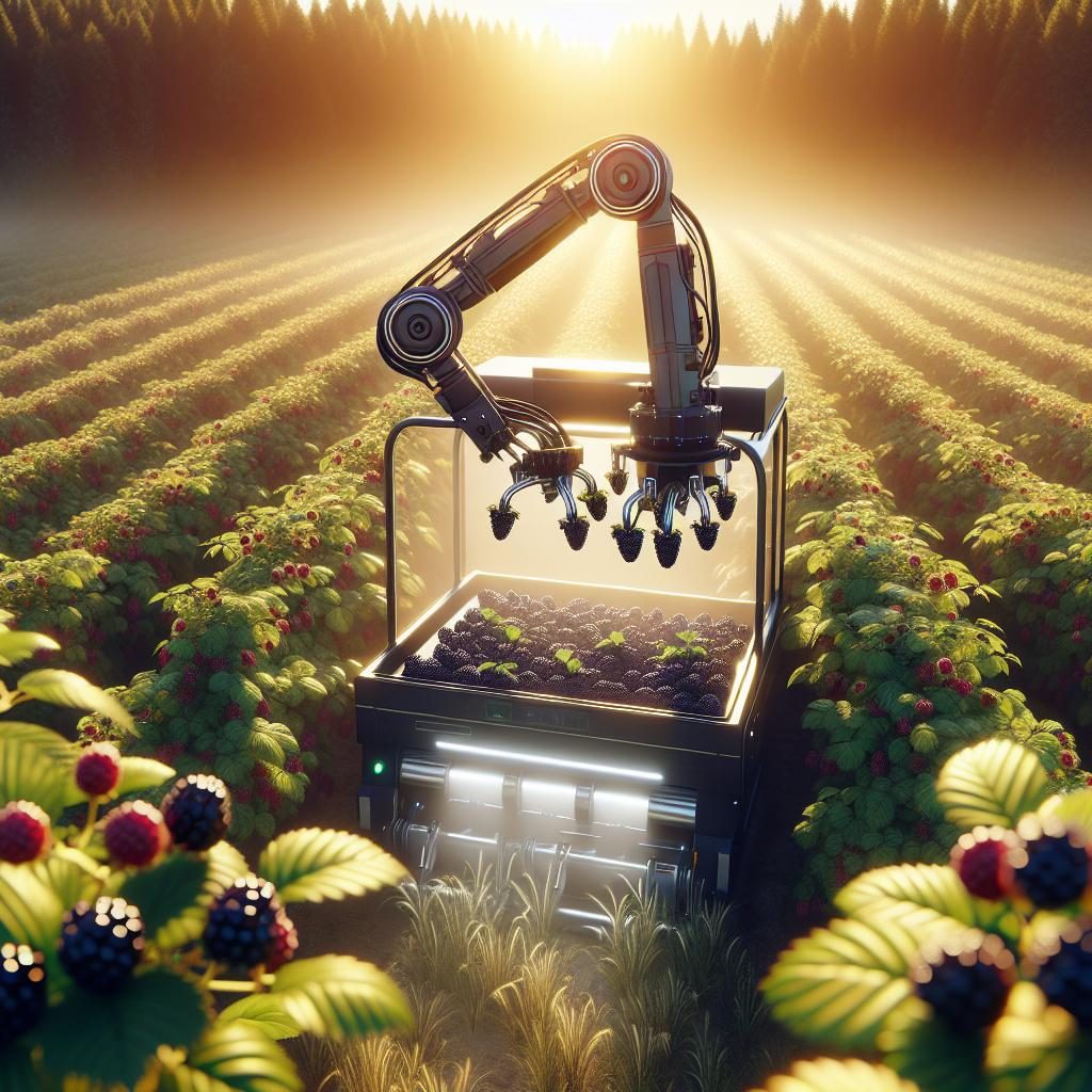 Automated blackberry harvester concept.