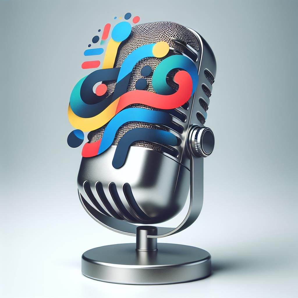 Microphone with new logo.