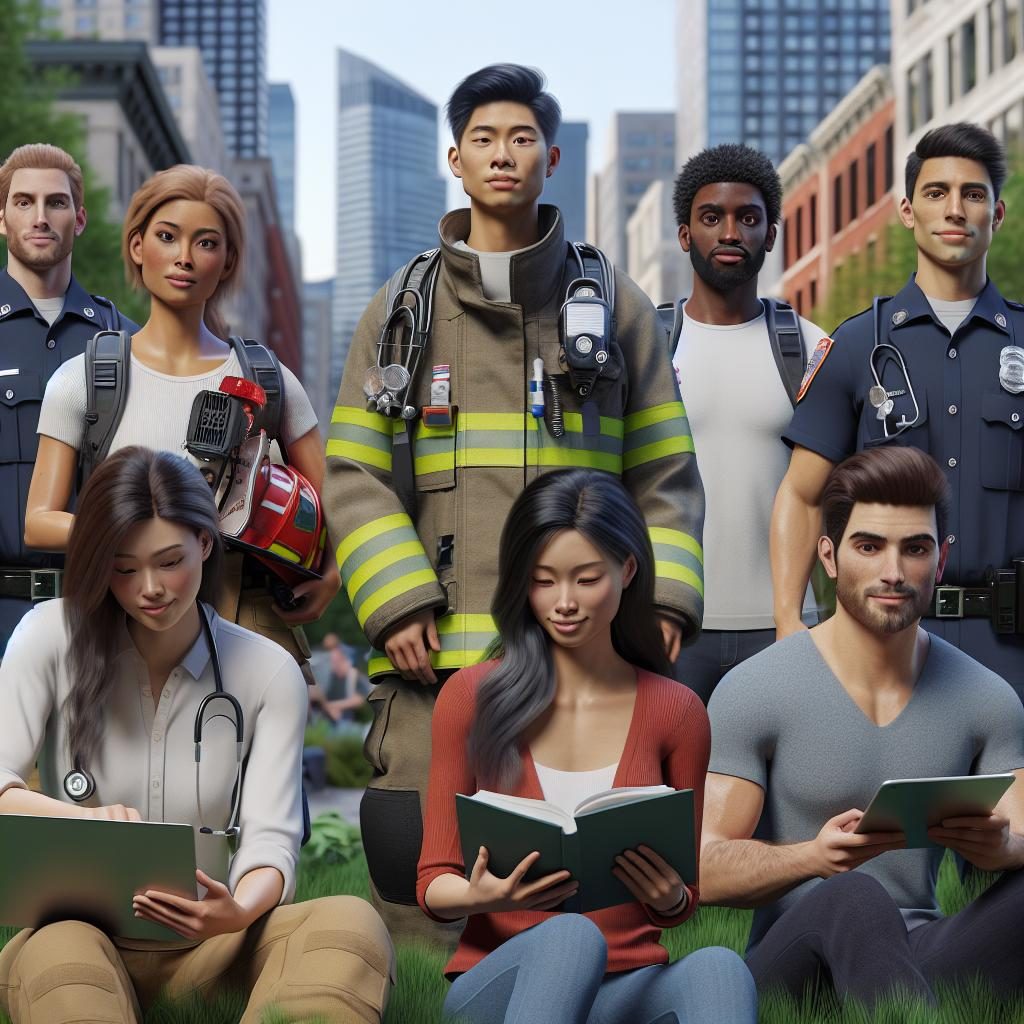 First responders and students.