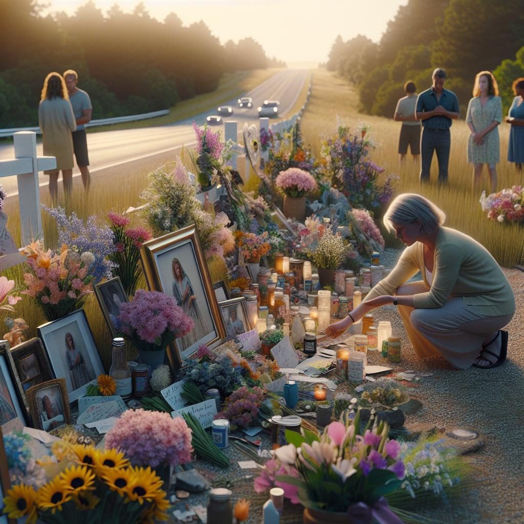 Roadside memorial site