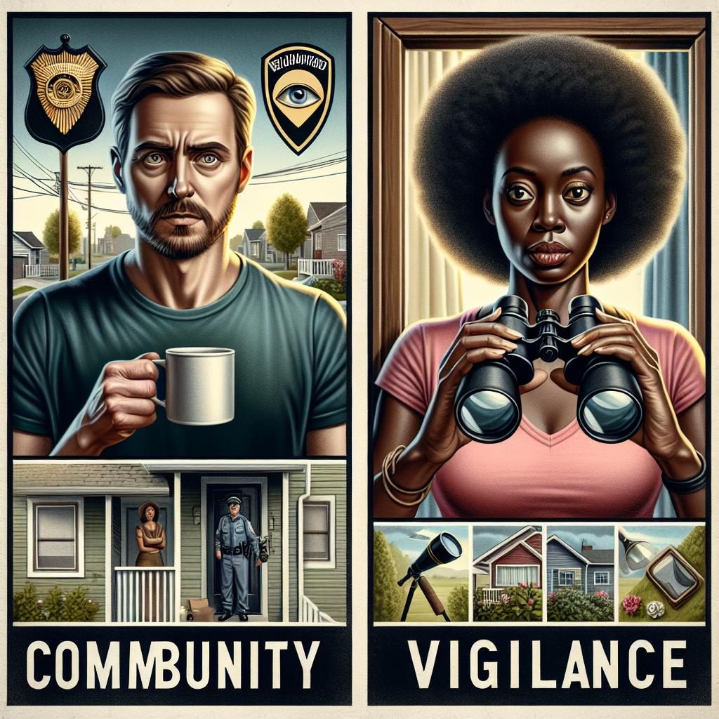 Community vigilance poster