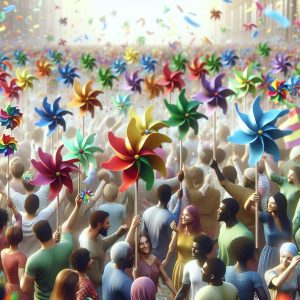 Colorful Pinwheel Celebration