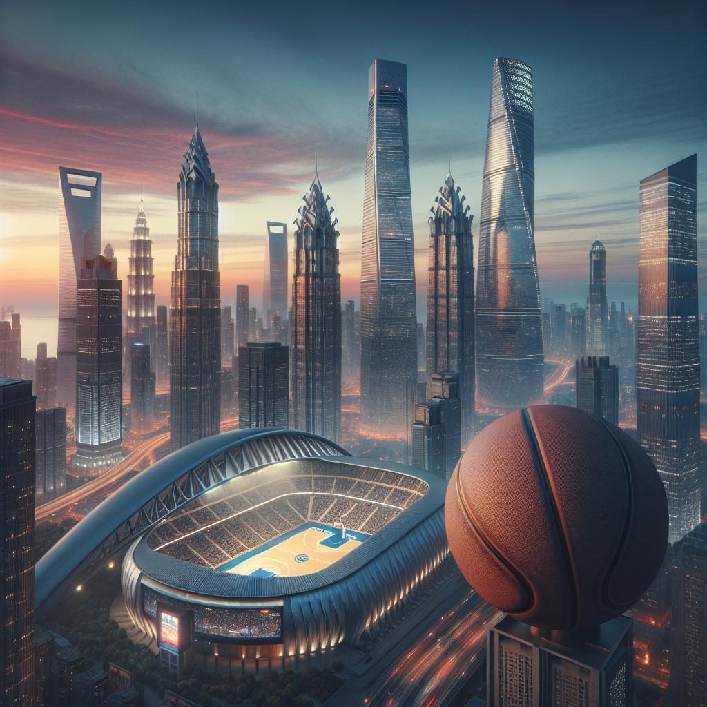 Basketball City Skyline