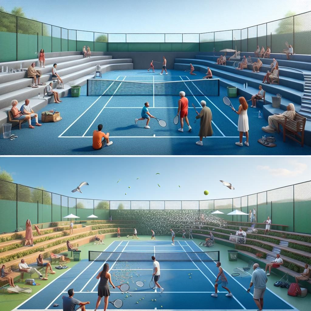 Tennis Court Transformation