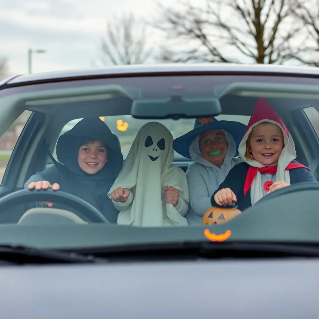 Little Ghosts and Goblins Unite for a Spooktacular Drive-Thru Halloween in Starkville