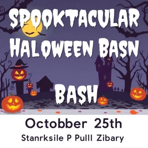 Spooktacular Halloween Bash Scheduled at Starkville Public Library for October 25th!