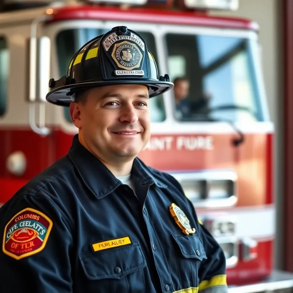 Columbus Honors Firefighter of the Year Captain Damon Estes for Dedication and Service