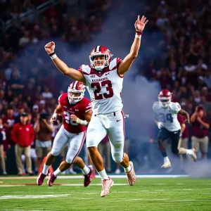 Exciting Victory in Starkville: Razorbacks Dominate Bulldogs with a 58-25 Win