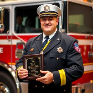 Columbus Firefighter Captain Damon Estes Receives Firefighter of the Year Award