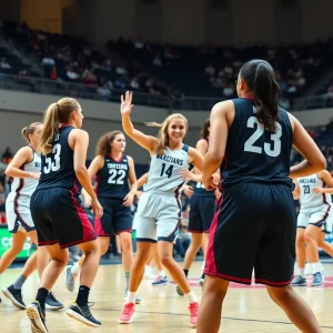 Mississippi State women's basketball team displayed teamwork and skill during their game against South Carolina State.