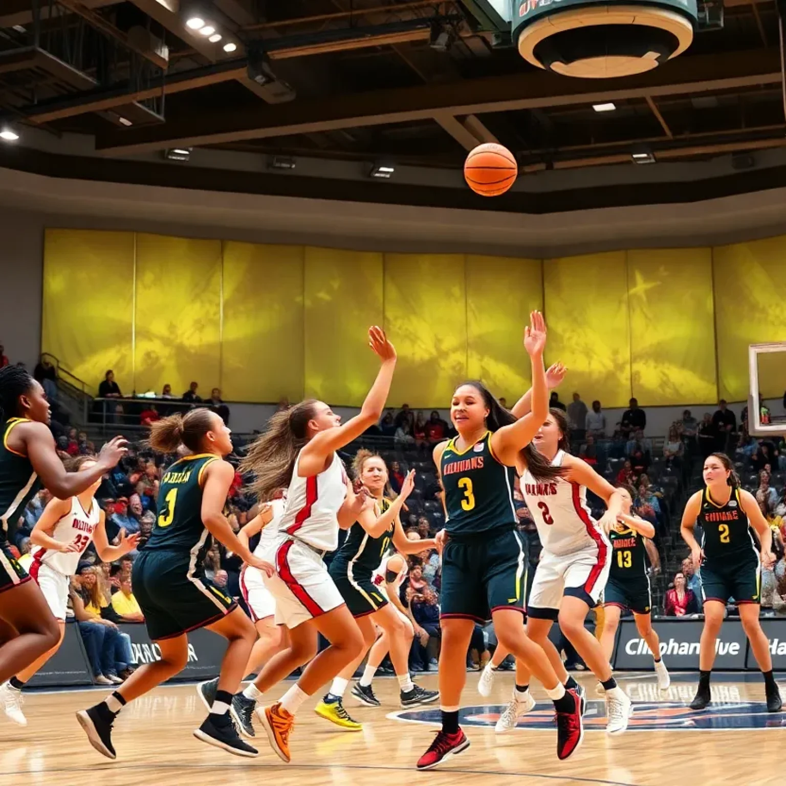 Mississippi State women's basketball team competing in a game