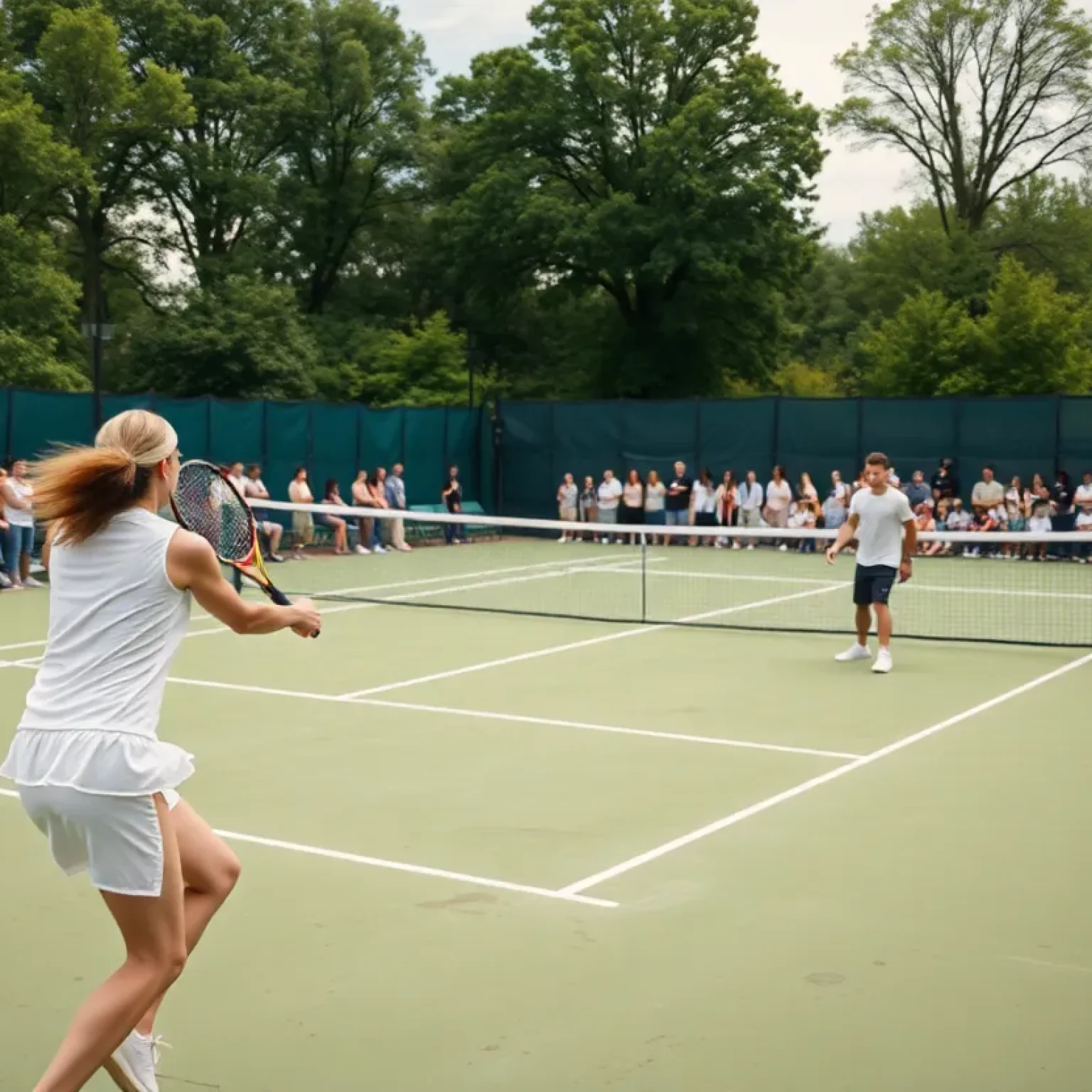 Mississippi State Bulldogs competing in a tennis match