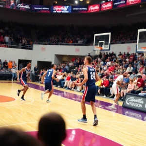 Basketball game between Mississippi State and South Carolina