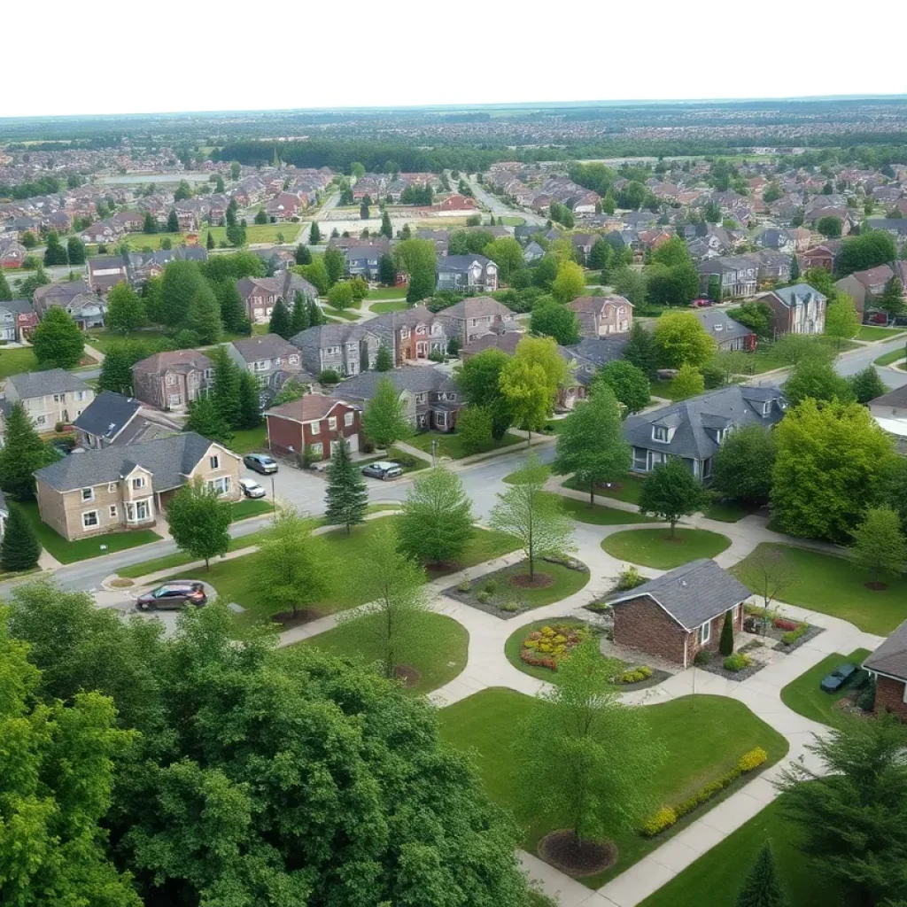 View of Pecan Acres neighborhood in Starkville, highlighting community and development.