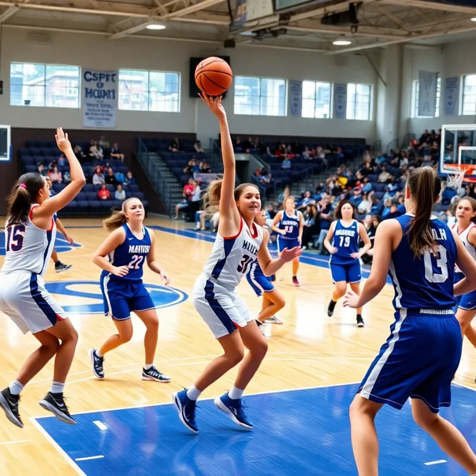 South Carolina women's basketball team in action against Mississippi State.