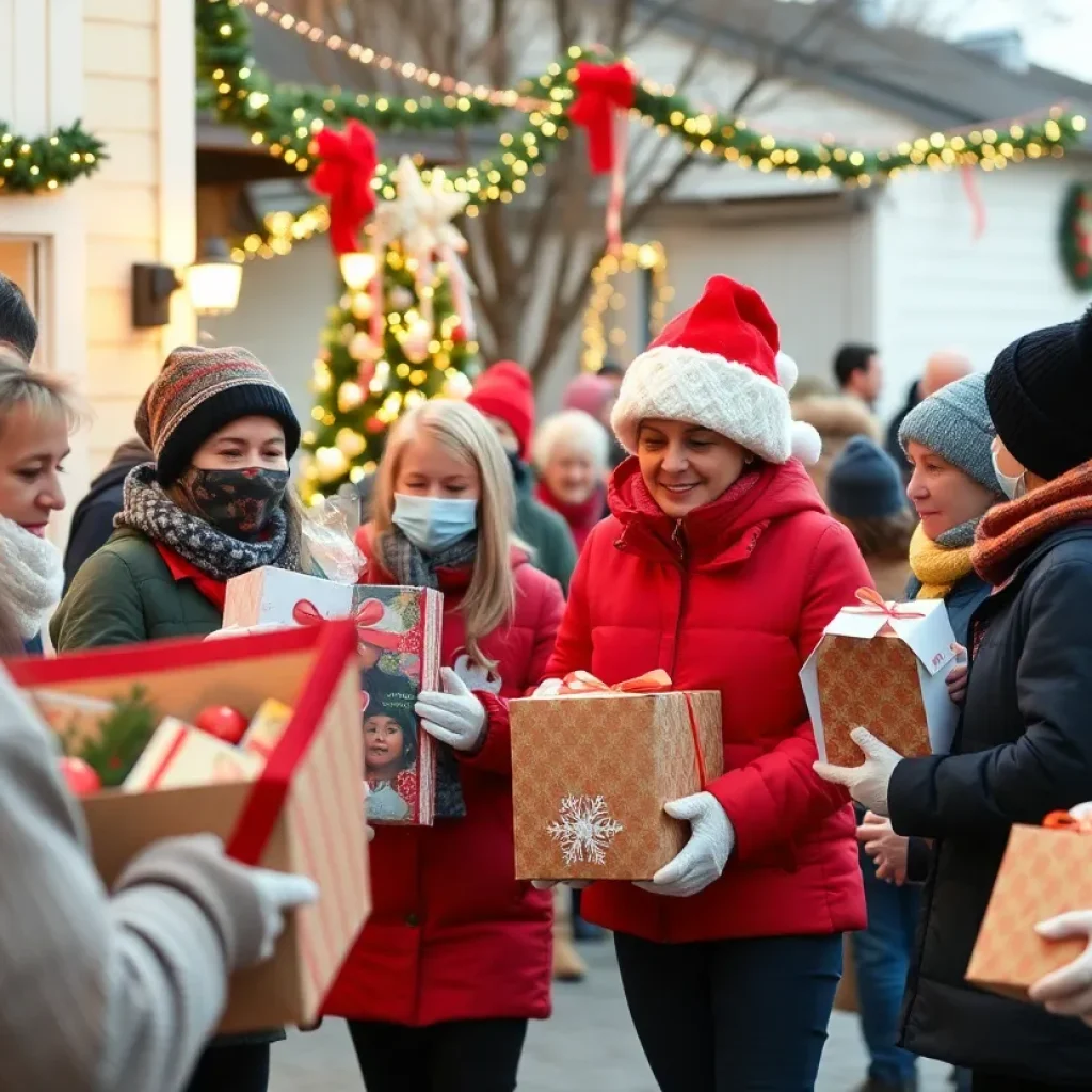 Volunteers delivering Christmas meals in Starkville