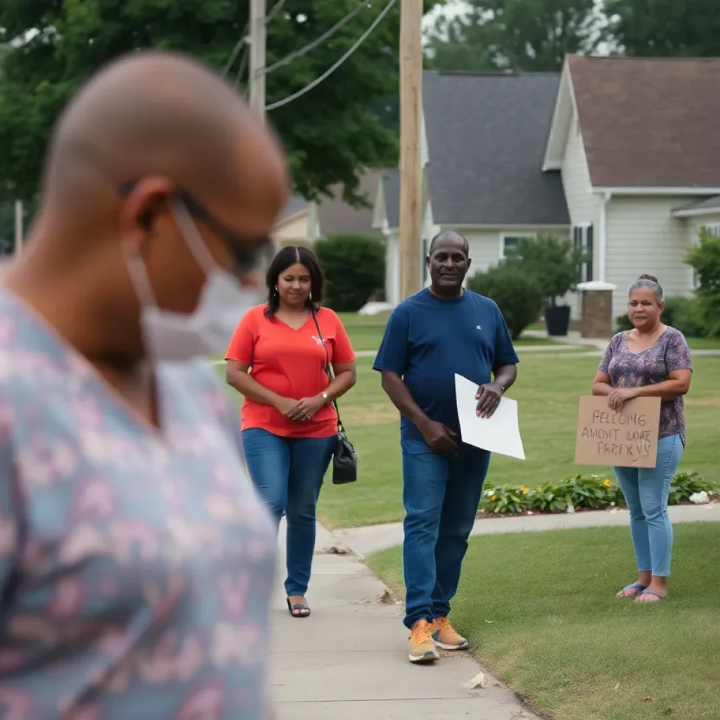 Community members gathering in support after a tragic shooting in Starkville.