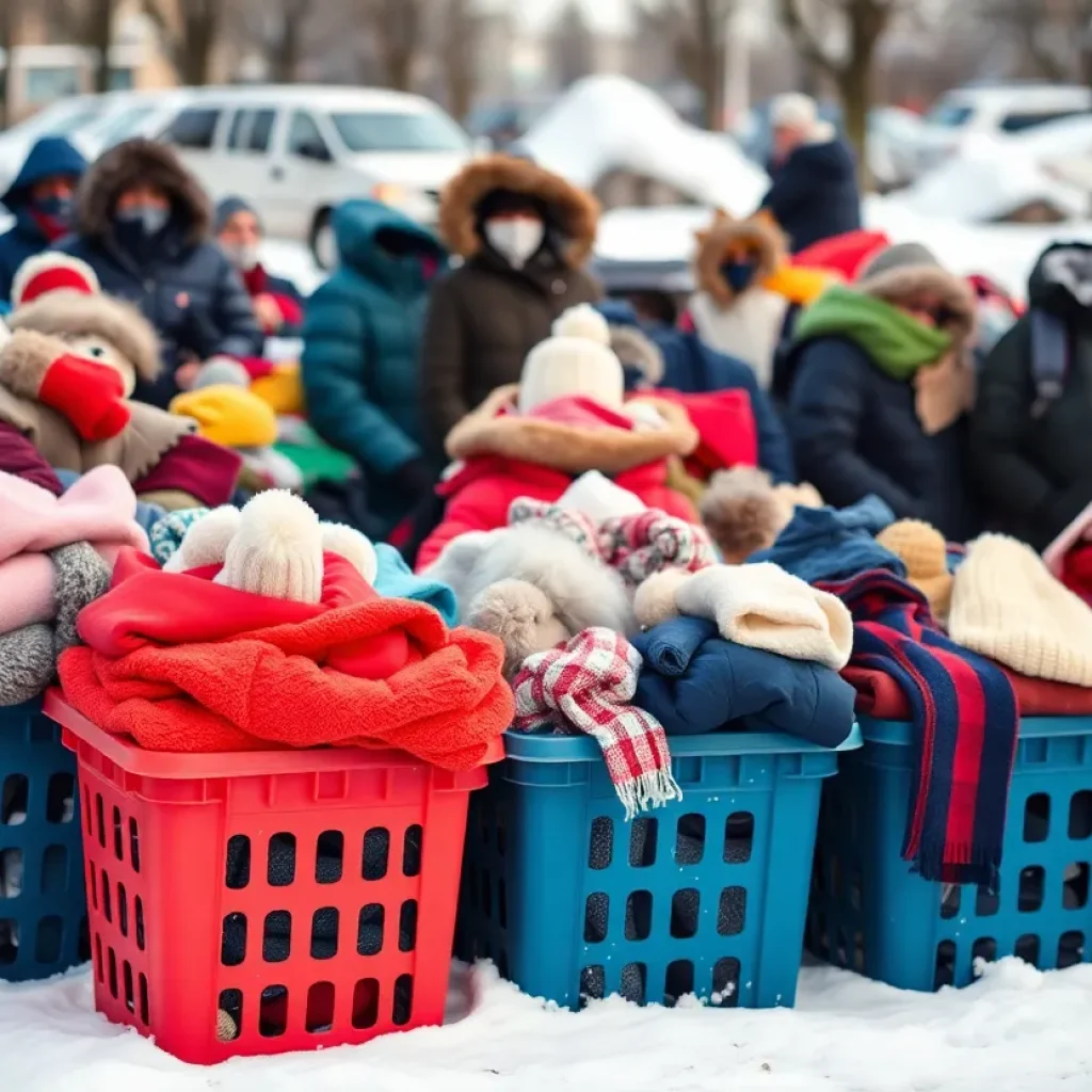 Winter clothing items collected for Starkville community during the clothing drive