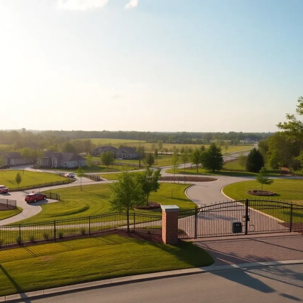 Planned neighborhood development in East Oktibbeha County.