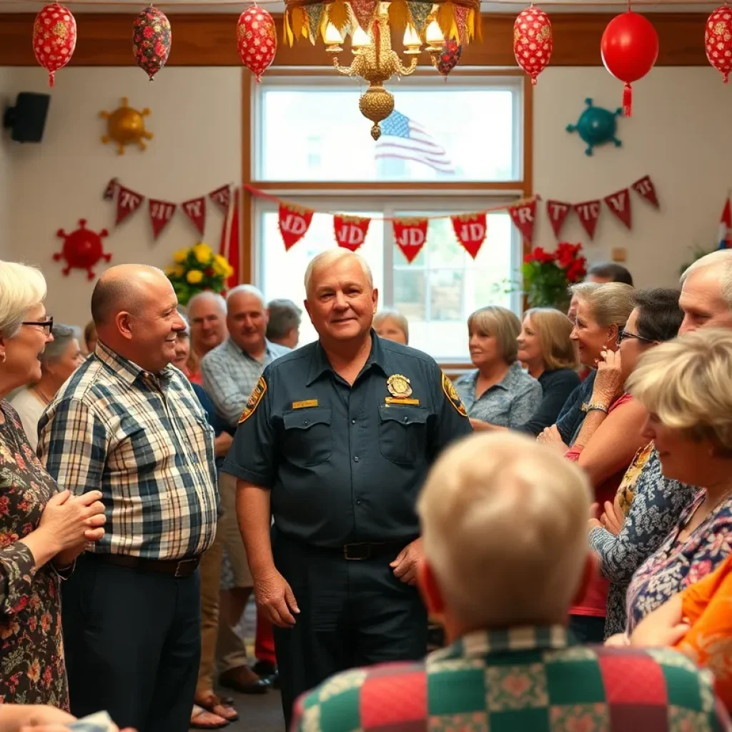 Community gathering for Starkville Fire Chief retirement celebration