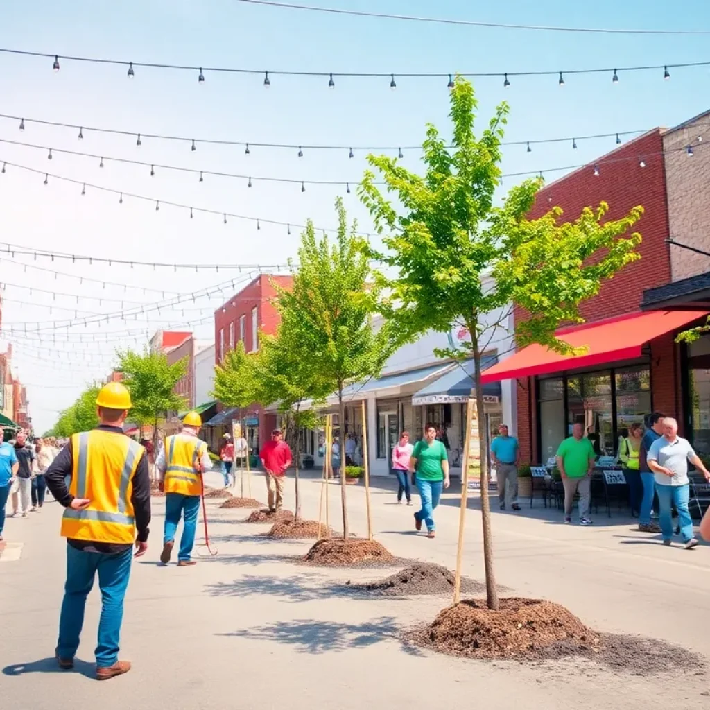 Live stream view of Starkville's Main Street revitalization project