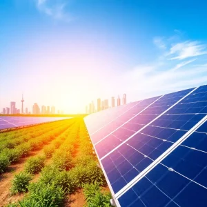 Solar panels at the Starkville solar farm