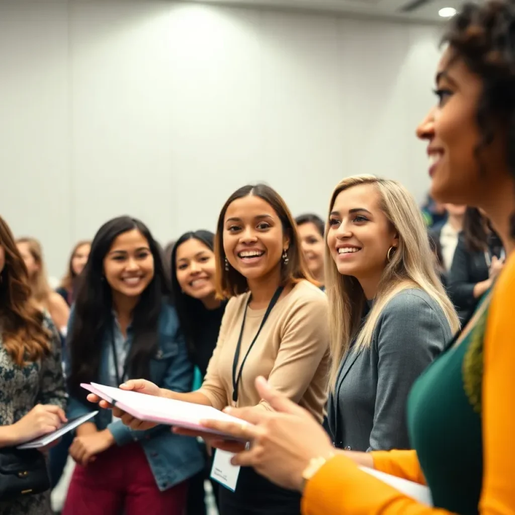 Young women participating in leadership workshops at the Smart Girls Summit